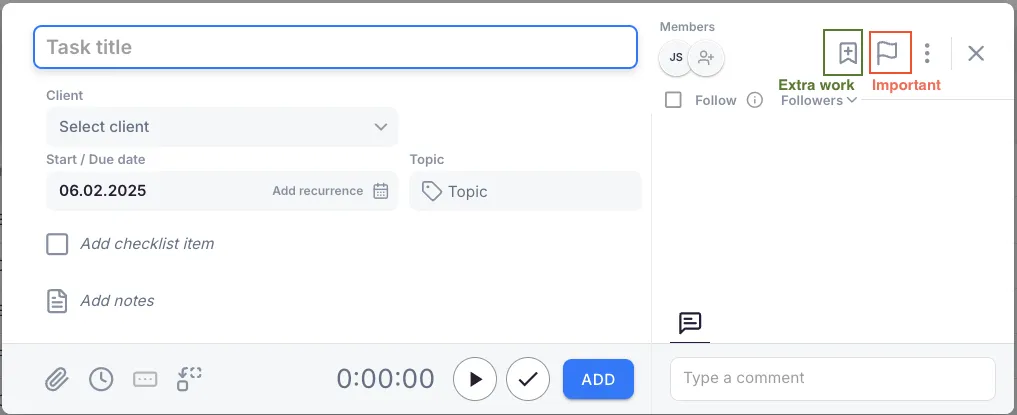Uku task management for monthly close
