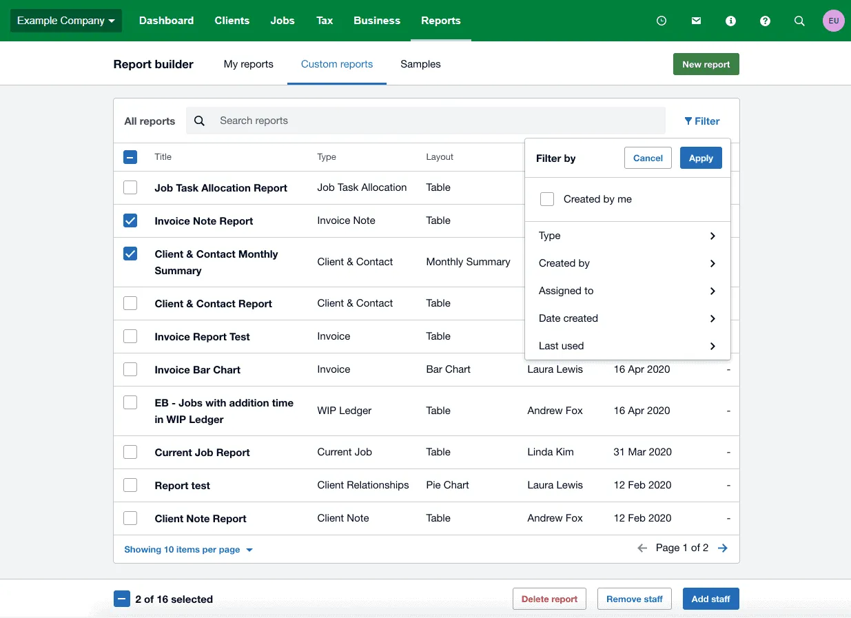 XPM Report Builder