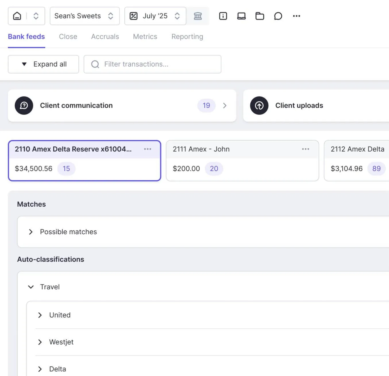 Double AI Workflows for reconciliations