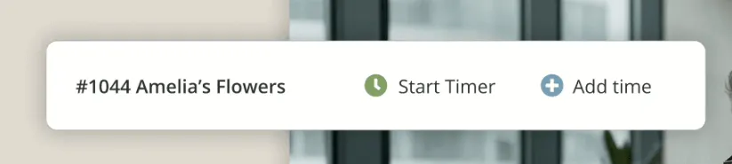 Firm360 start timer and add time controls on a client project