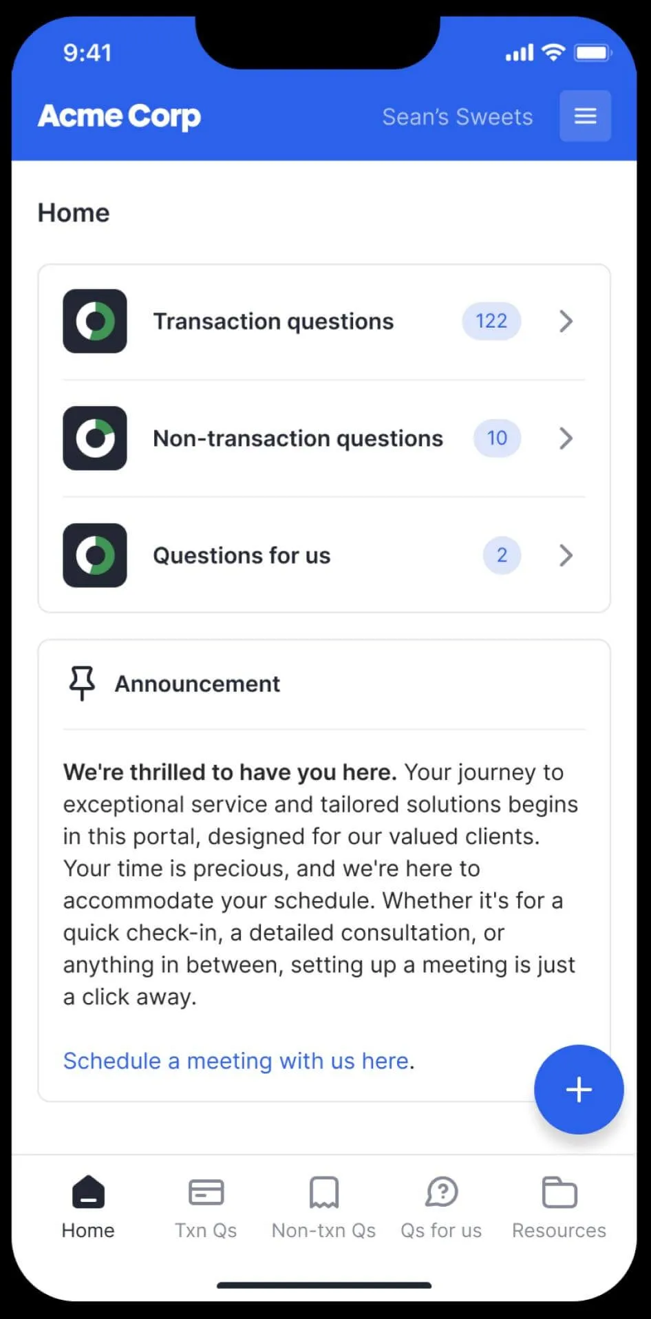 Double mobile client app