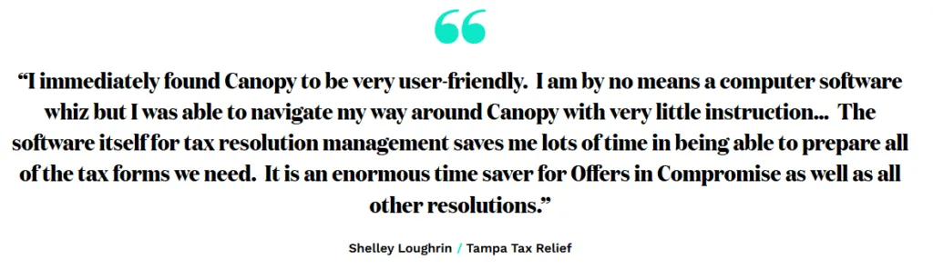 Specialized tax features overview