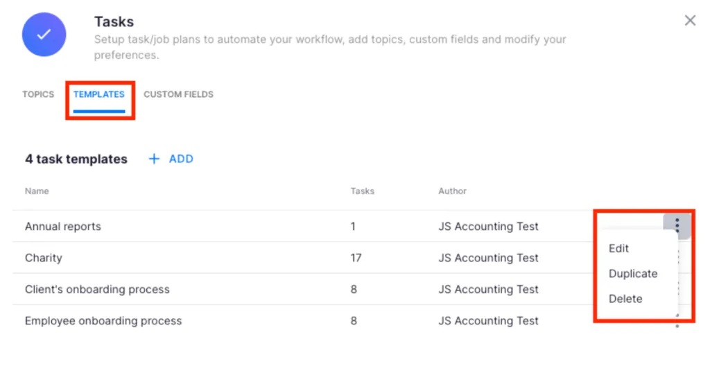 Task management workflow automation through view