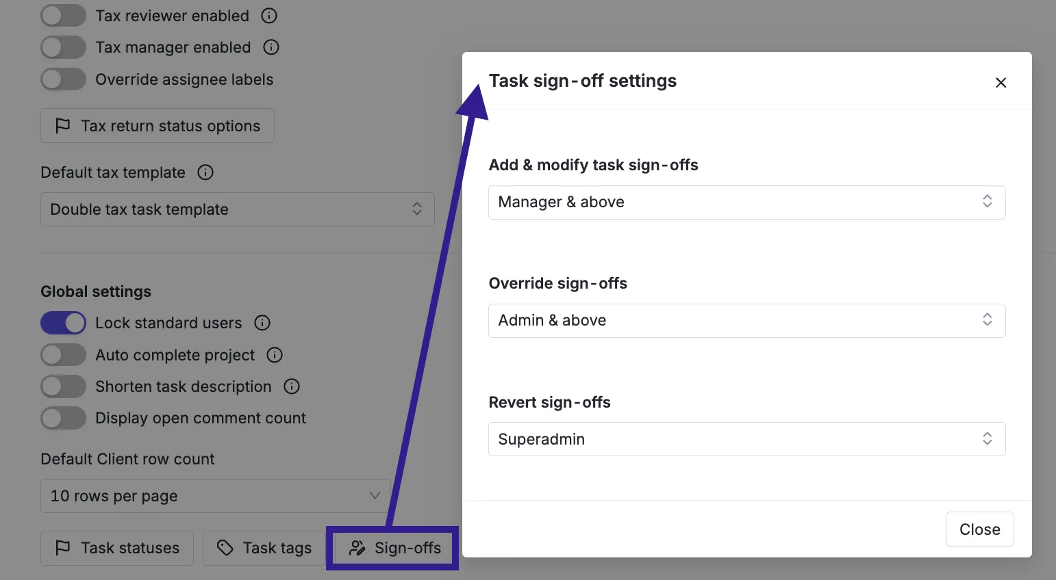Double multi-user sign-off