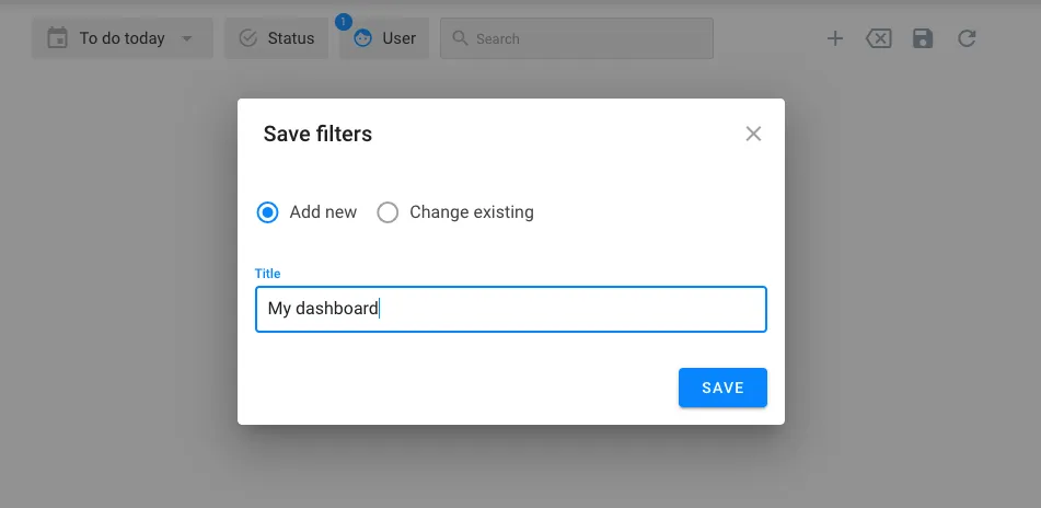 Uku Save dashboard