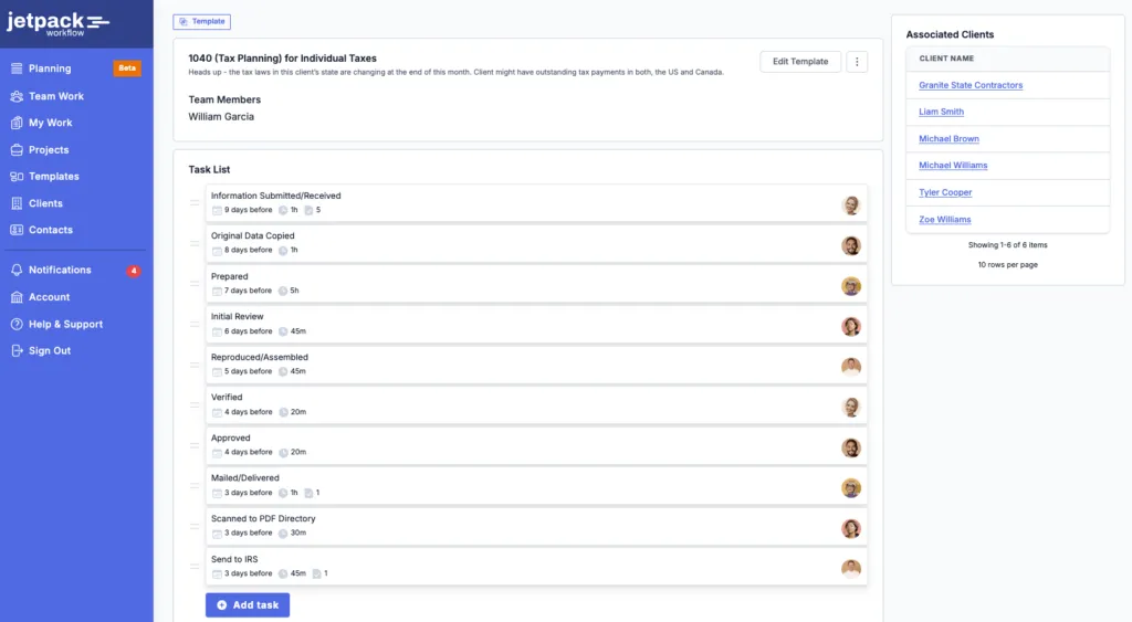 Jetpack workflow excels at straightforward task view