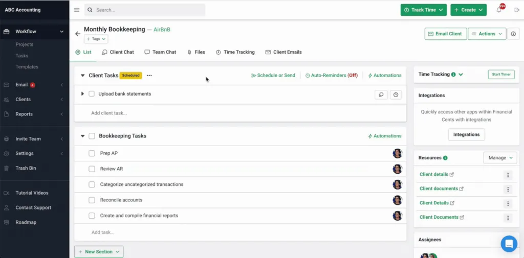 Client portal and communication hub