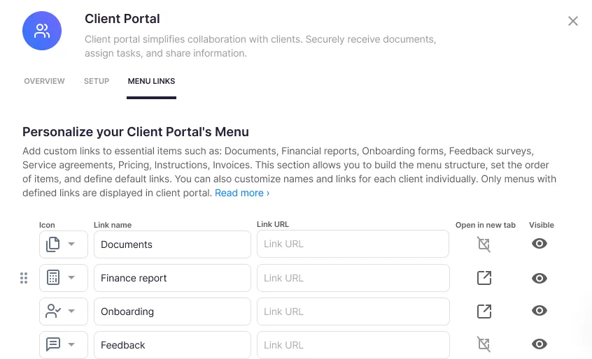Client portal and document management