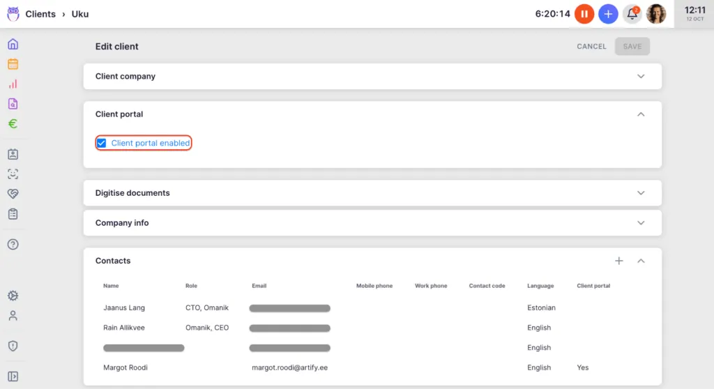 Client collaboration capabilities
