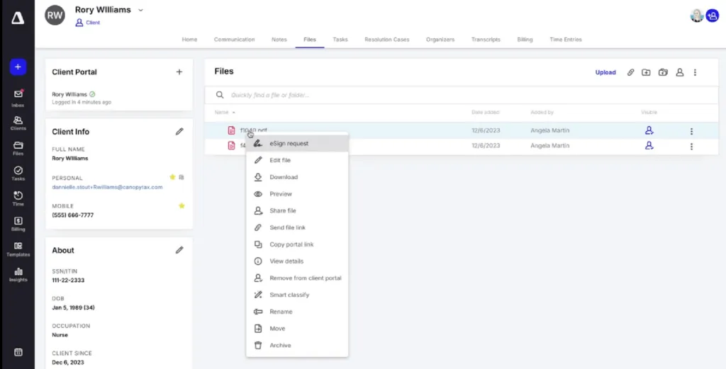 Client portal capabilities reveal priorities