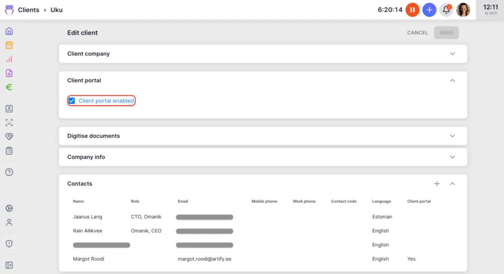 Client portal