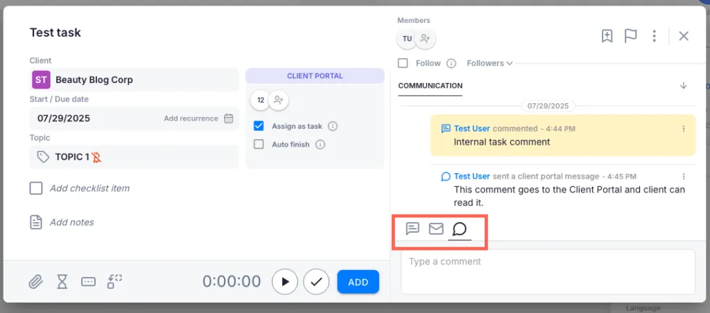 9 - Client portal and communication capabilities
