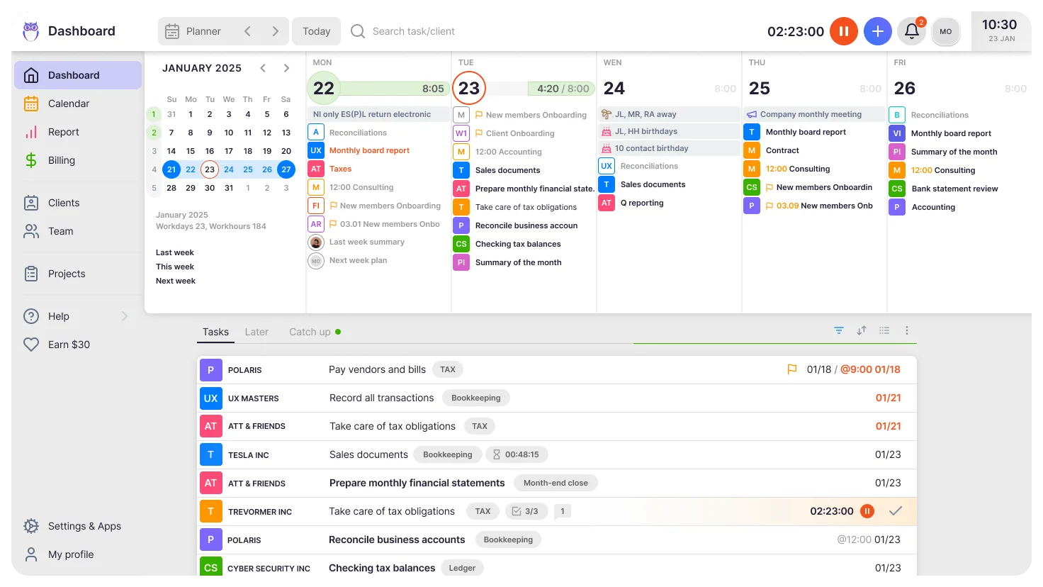 Time tracking and automated billing the profit