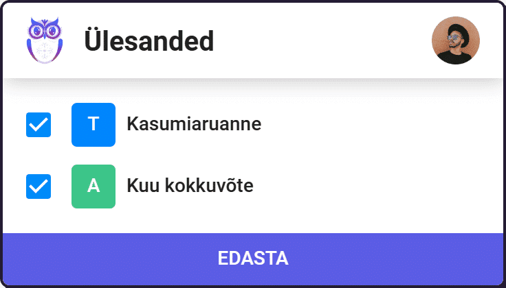 Ülesannete suunamine kolleegile Ukus