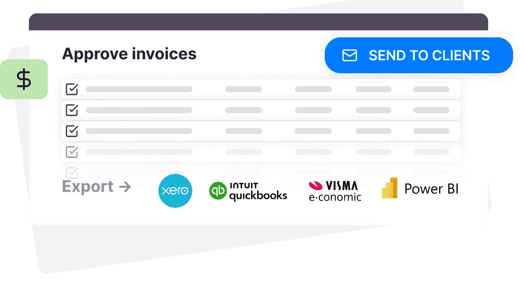 Uku approve invoices interface with export to Xero, QuickBooks, Visma, e-conomic