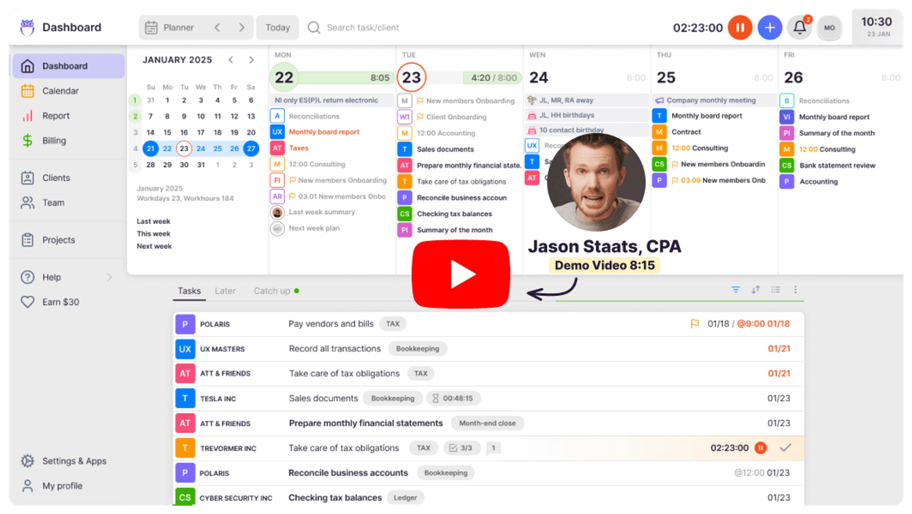 Uku Dashboard - Accounting Practice Management Software