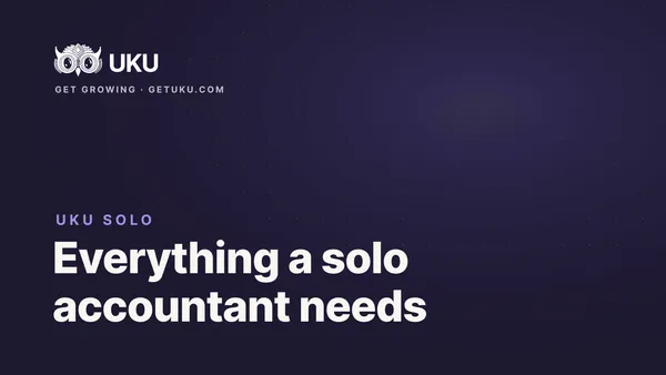 Uku Solo: A Serious Toolkit for the Accountant Working Alone
