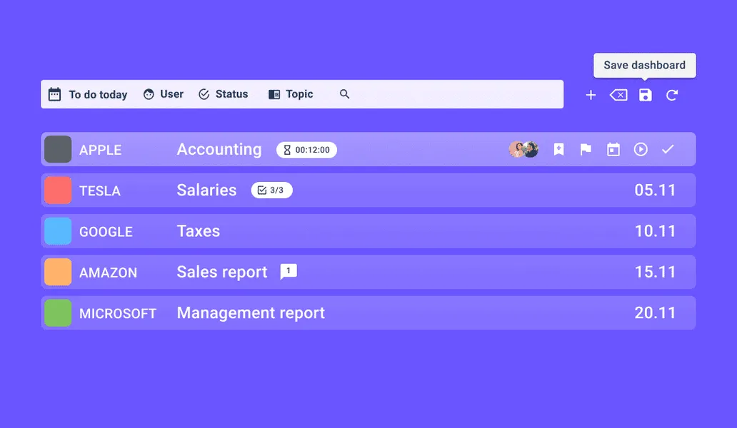 Töö korraldamine Uku töölaual