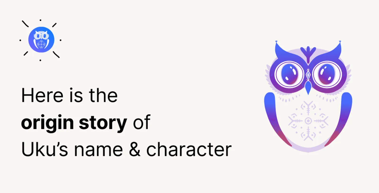 Cover for The Story of Uku's Name and Character