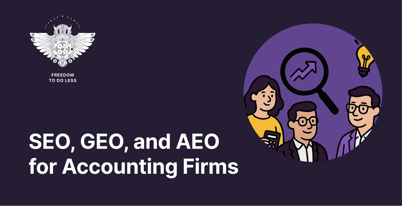 SEO, GEO, and AEO for Accounting Firms in 2026: What You Should Know blog post
