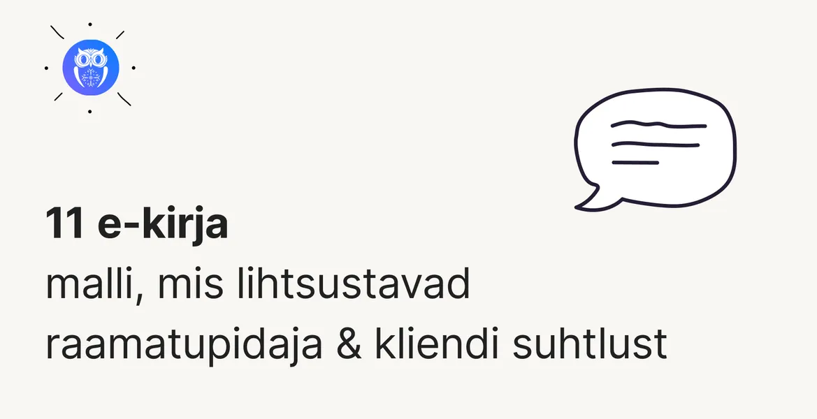 11 e-kirja vormistamise näidet raamatupidajatele