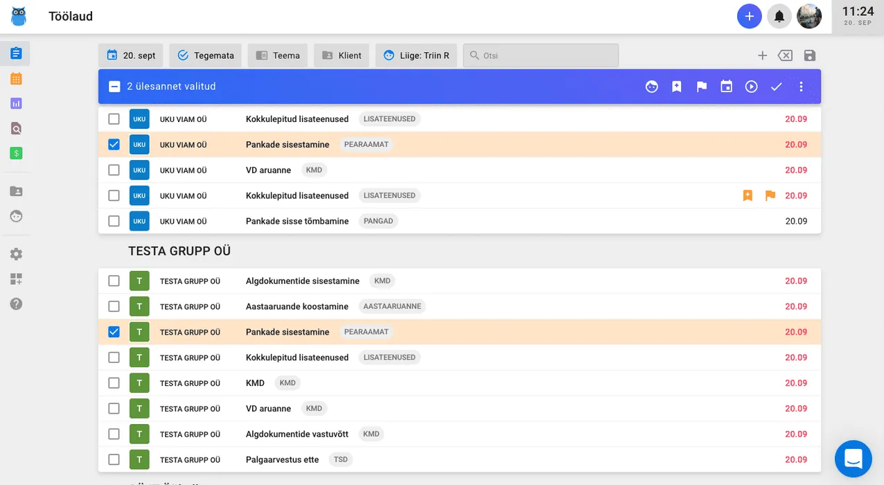 Hulgitoimingud Uku töölaual blog post