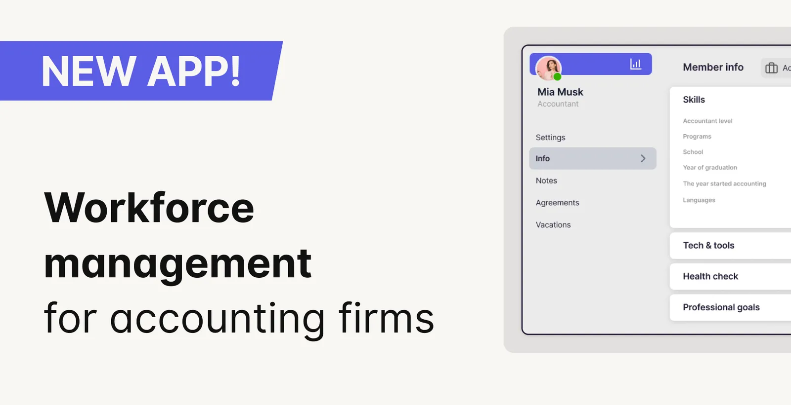 Cover for NEW IN UKU: Workforce Management for Accounting Firms