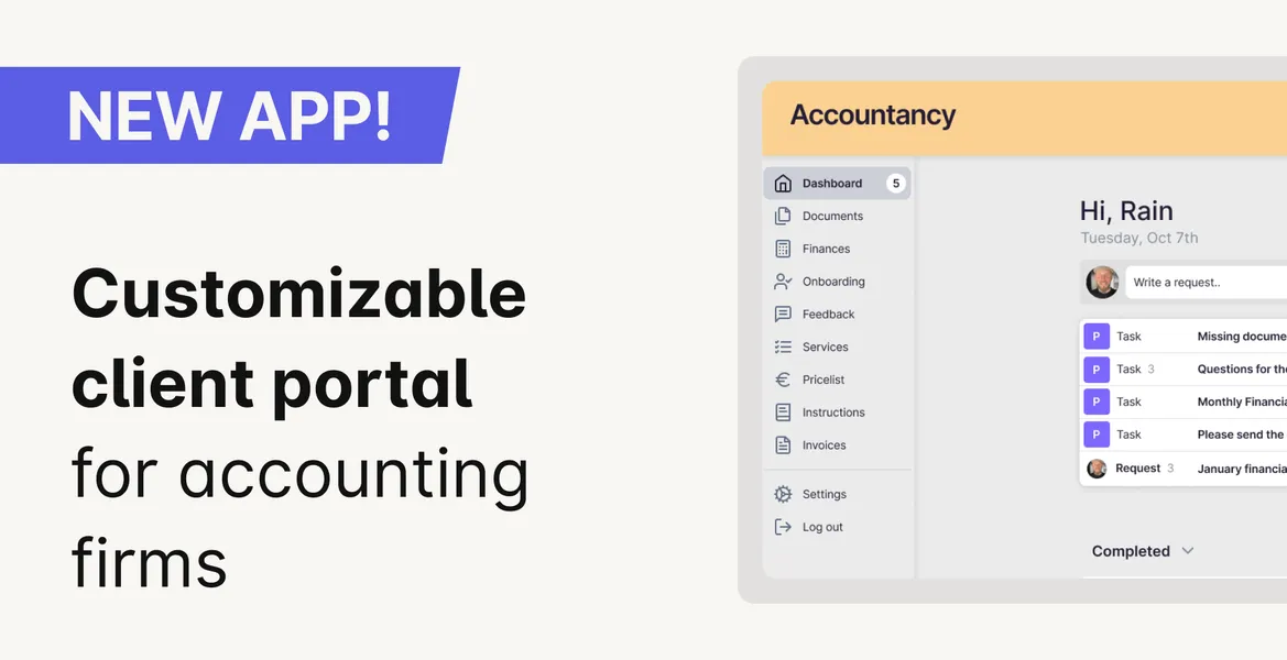 NEW IN UKU: Fully customizable client portal menu