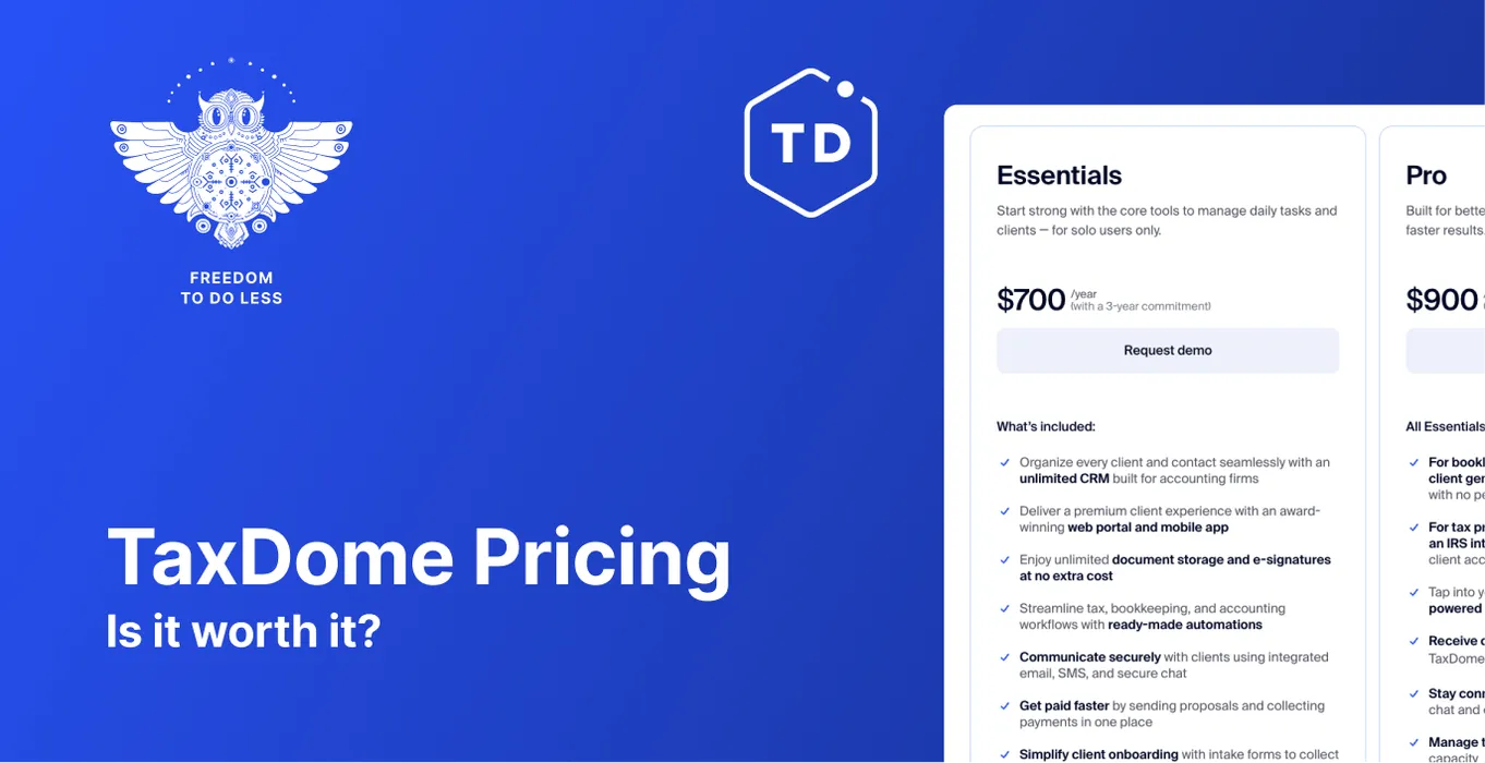TaxDome Pricing: Worth It or Consider Uku’s Modular Approach? [2026] blog post