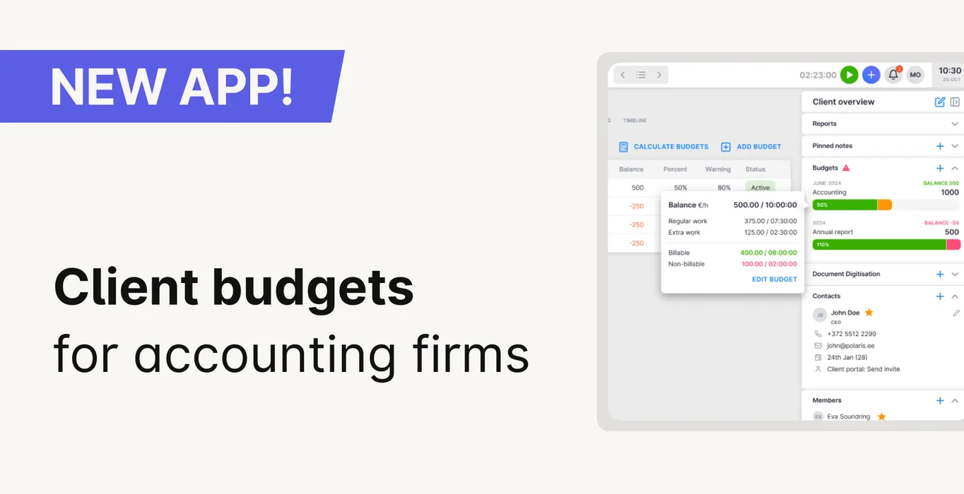 NEW IN UKU: Budgets for Accounting Firms blog post