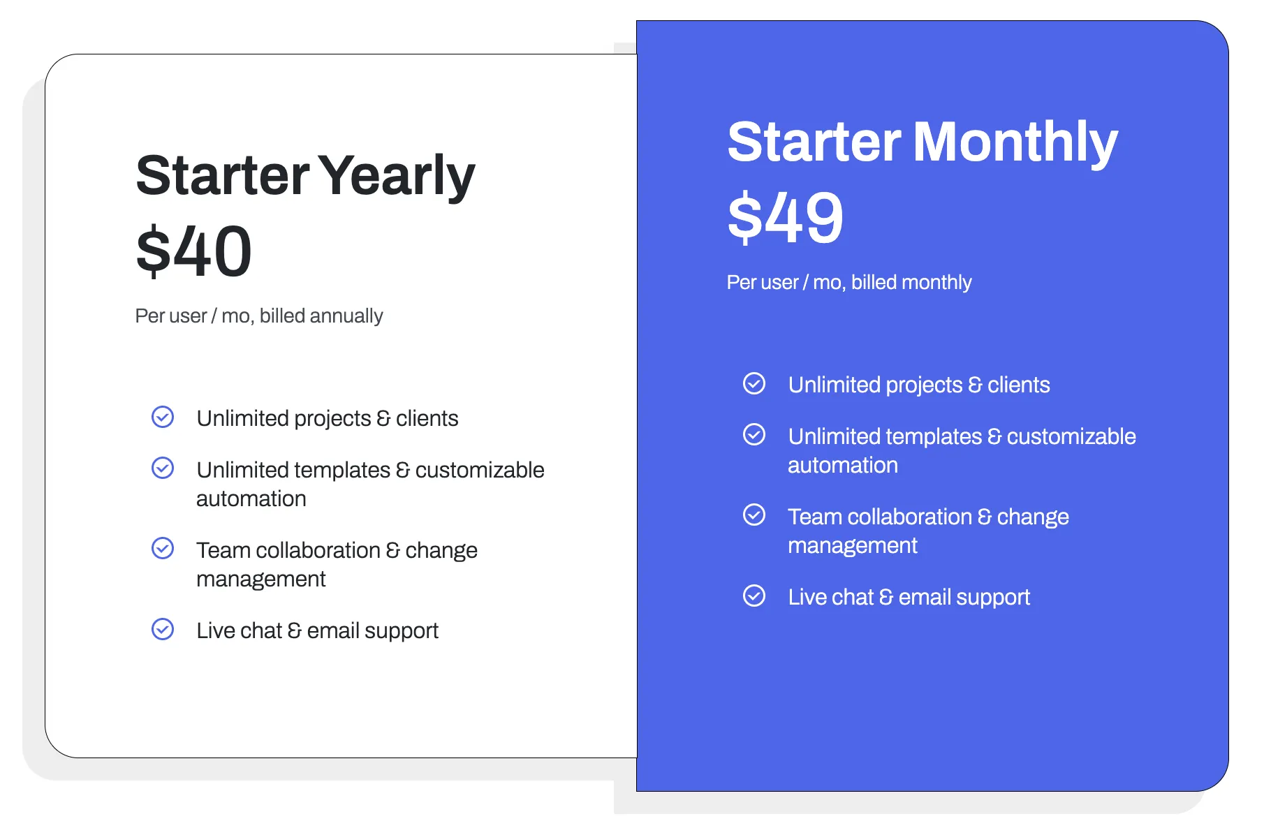 Jetpack workflow pricing page