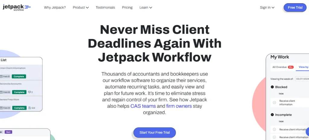 Jetpack Workflow task management and checklist interface
