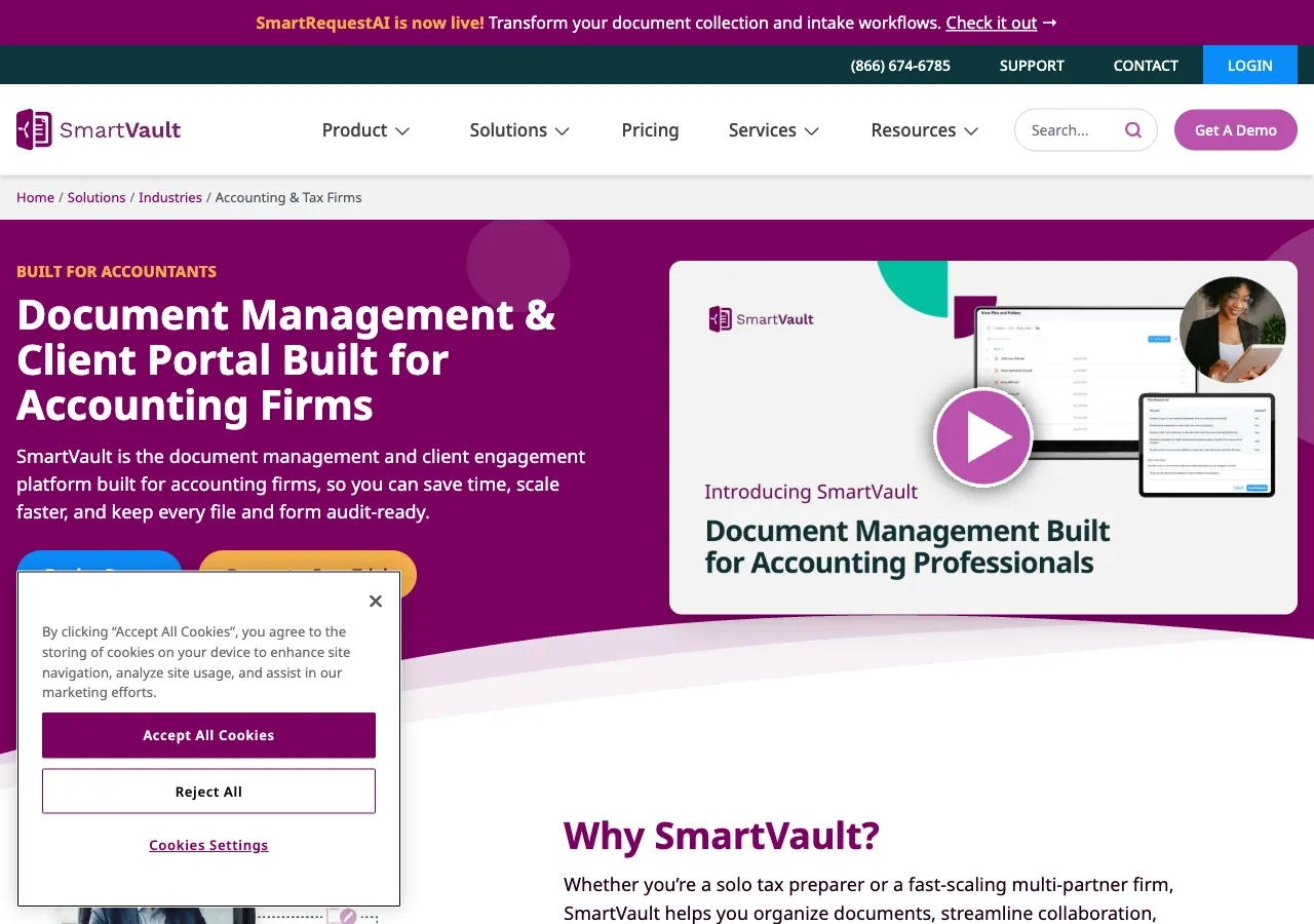 SmartVault document management and client portal
