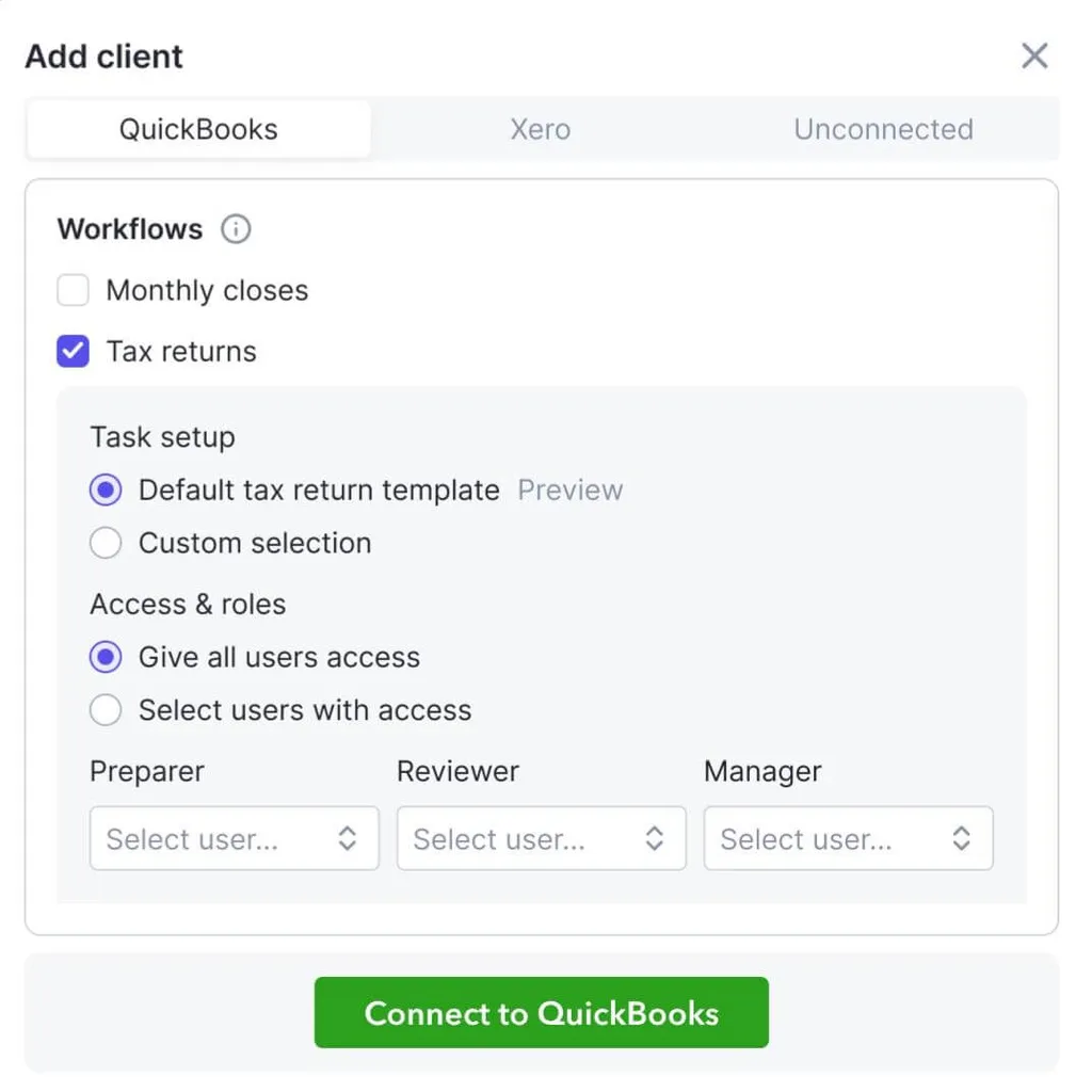 TaxDome platform with tax and bookkeeping unified workflows
