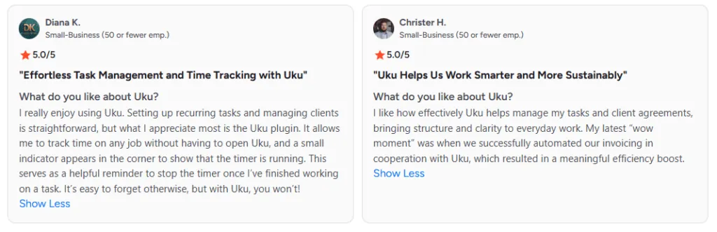 Uku 14-day free trial with no credit card and fast deployment onboarding