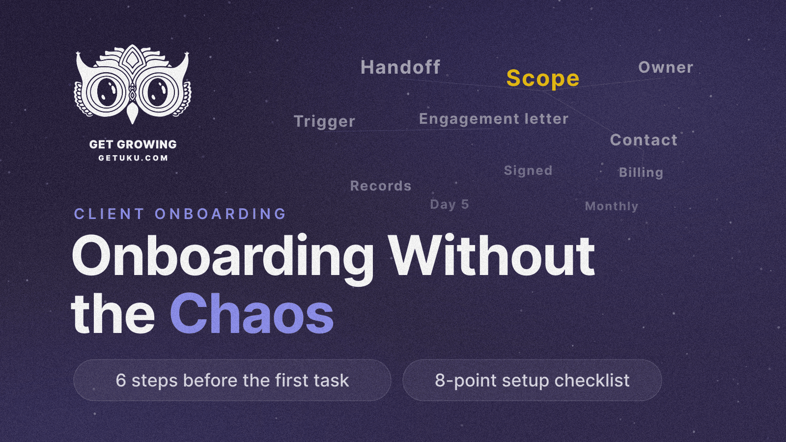 Cover for Accounting Client Onboarding Without the Chaos (Checklist)