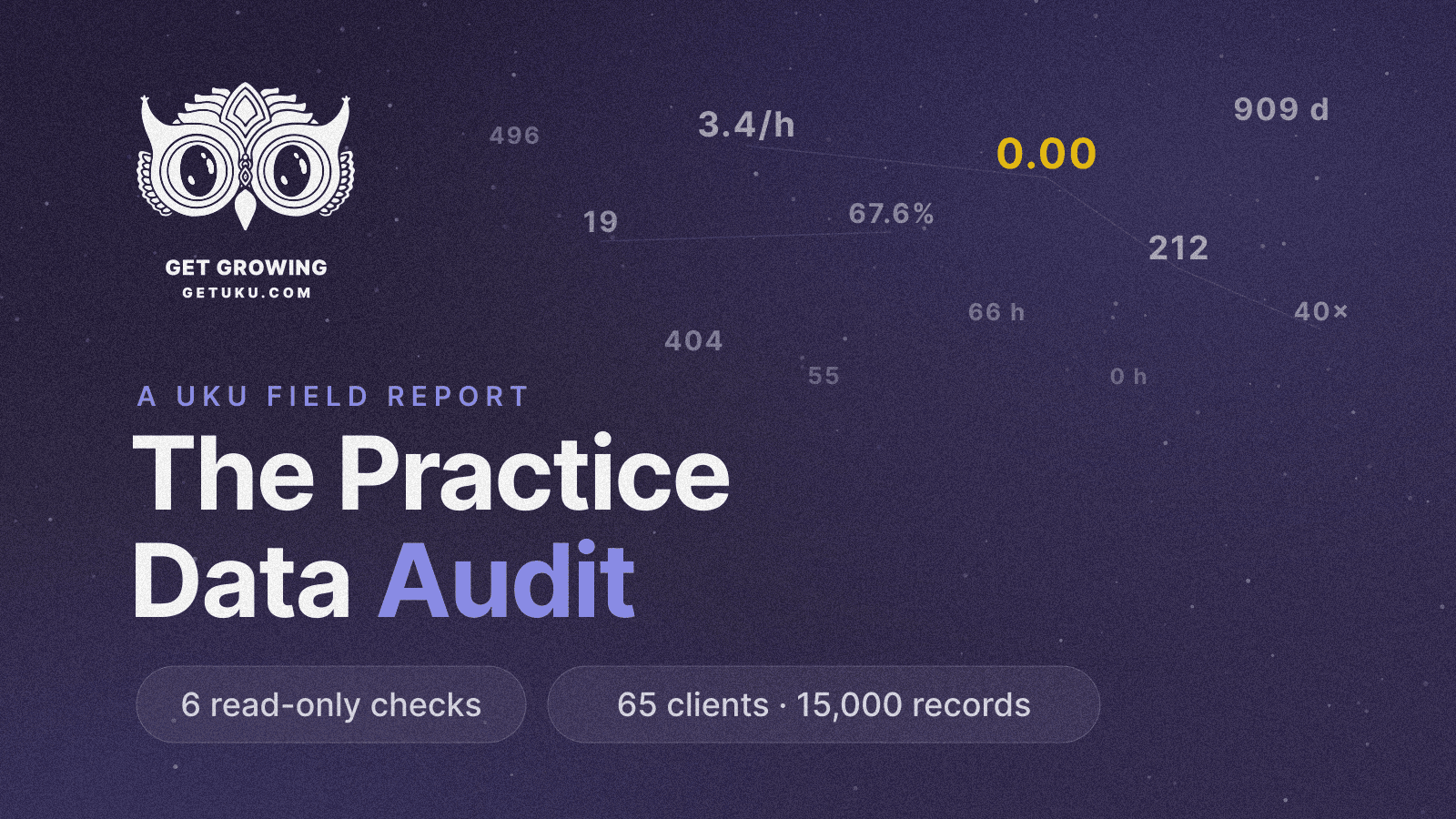 Cover for Accounting Practice Data Audit: 6 Checks