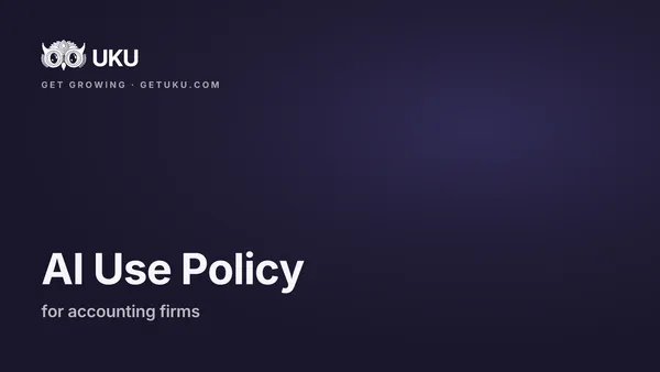 AI Policy for Accounting Firms: The Template You Can Fill In Today