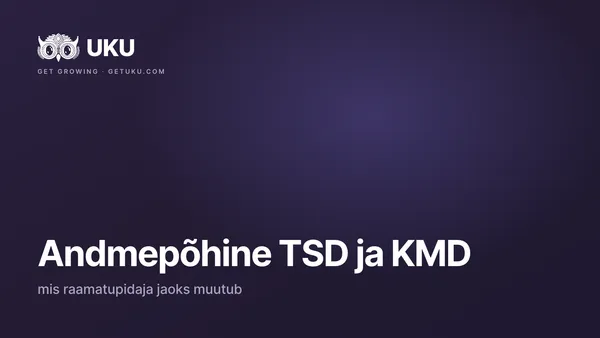 Andmepõhine TSD ja KMD: mida raamatupidaja peab teadma