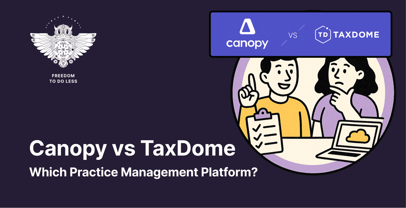 Cover for Canopy vs TaxDome (vs Uku): Which Practice Management Platform Actually Fits Your Firm in 2026?