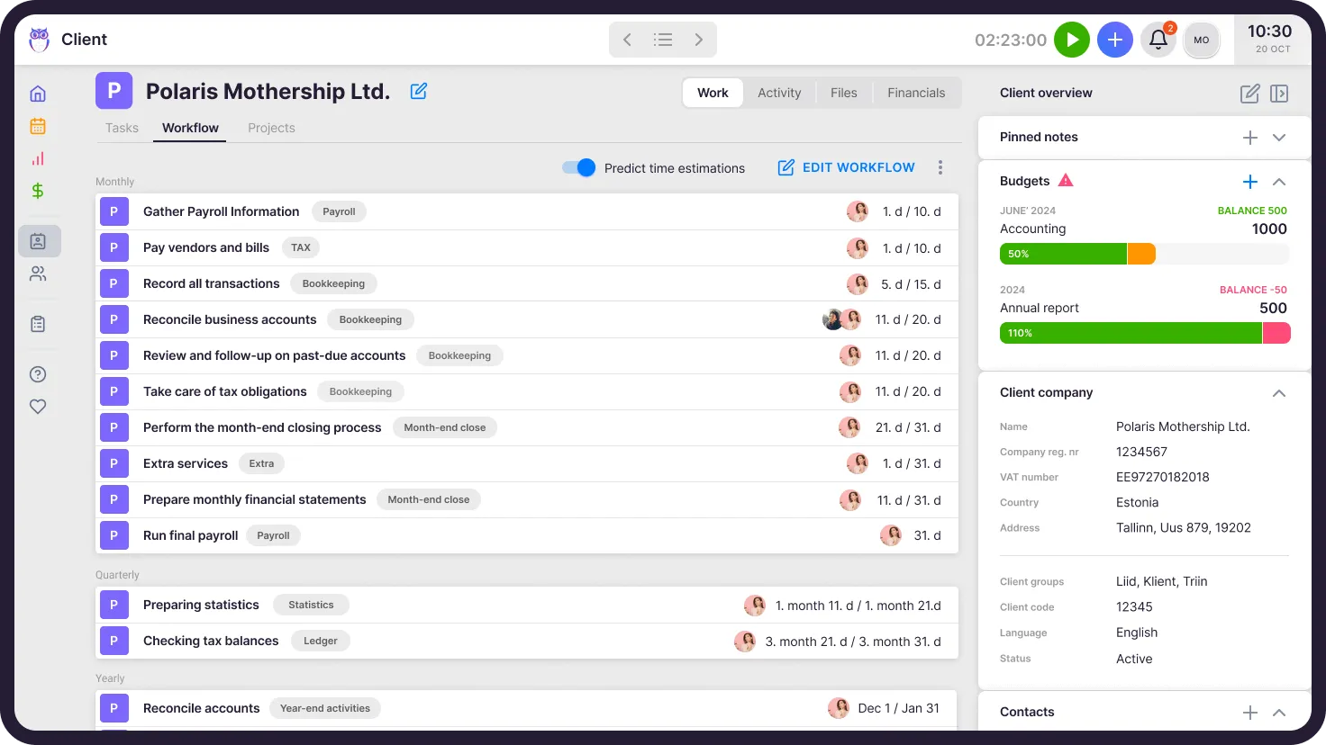 Uku CRM Workflow