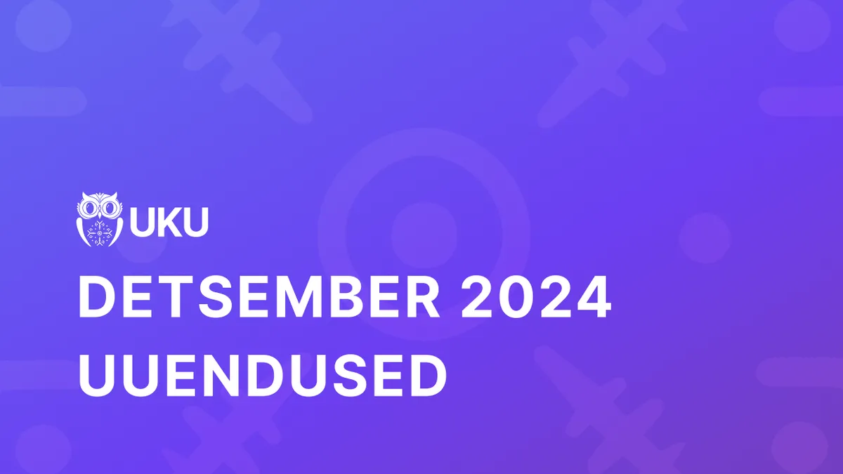 Uku detsembri uuendused 2024 webinar cover
