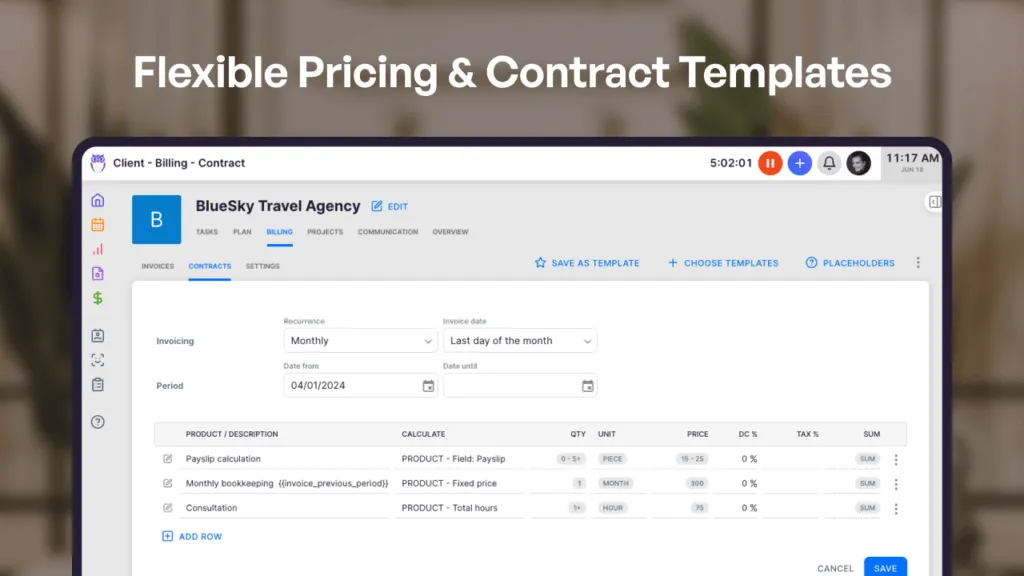 Uku - Flexible pricing and contract templates
