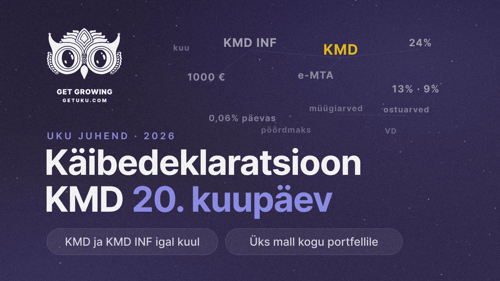 Cover for KMD 2026: käibedeklaratsiooni tähtajad ja töövoog büroole