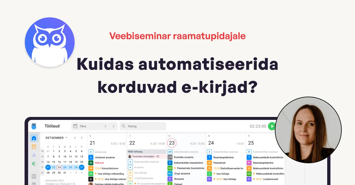 Kuidas automatiseerida korduvad e-kirjad? webinar cover