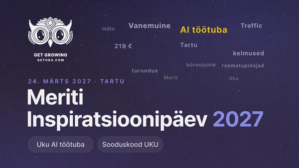 Meriti Inspiratsioonipäev 2027: programm, piletid ja sooduskood