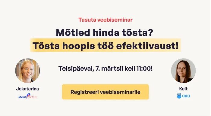 Raamatupidaja! Mõtled hinda tõsta? Tõsta hoopis töö efektiivsust!