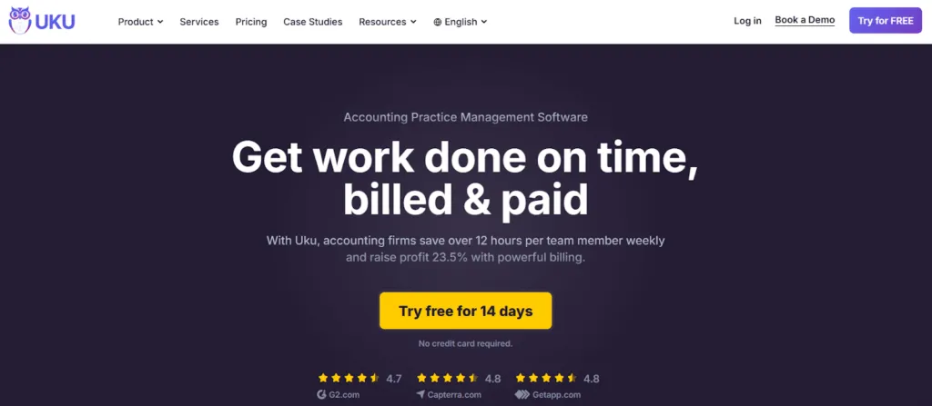 Uku practice management platform dashboard overview