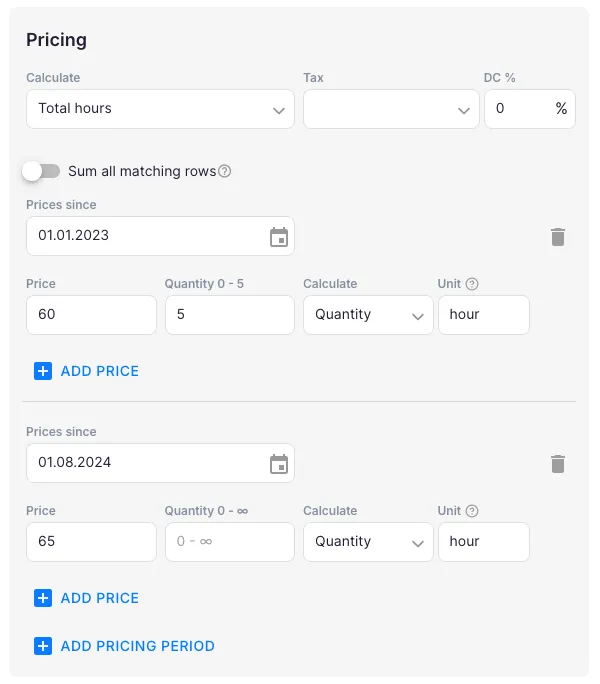 Uku pricing changes page