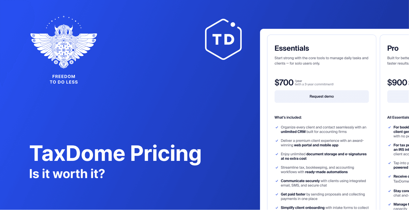 Cover for TaxDome Pricing 2026: Plans, Costs & The Modular Uku Alternative